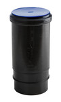 Calha PEAD 160mm S12.5 compensadora sem tampa, cor preta, QS (Quick Stream)